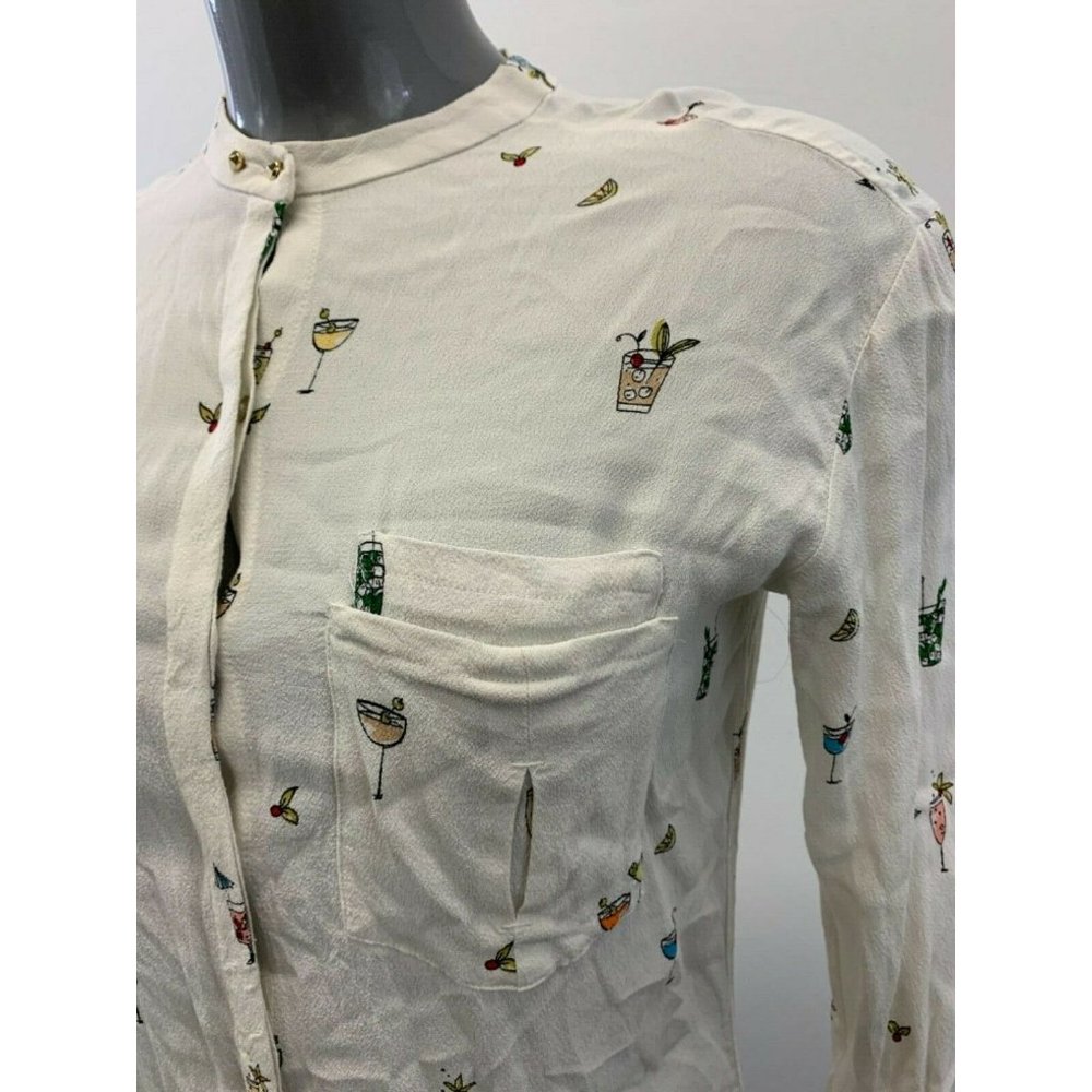 Zara Basic Collection Women's Medium White All Ov… - image 2